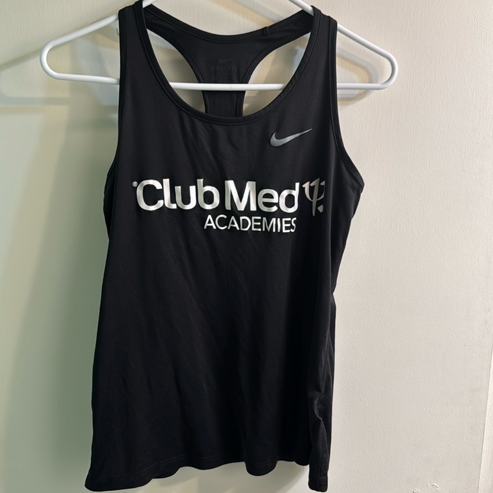 Nike dri fit club med academies workout tank top size small